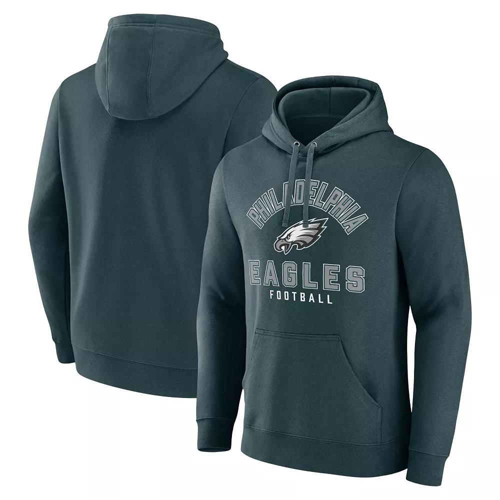 Men's Fanatics Branded Midnight Green Philadelphia Eagles Between the Pylons Pullover Hoodie,  Product Image