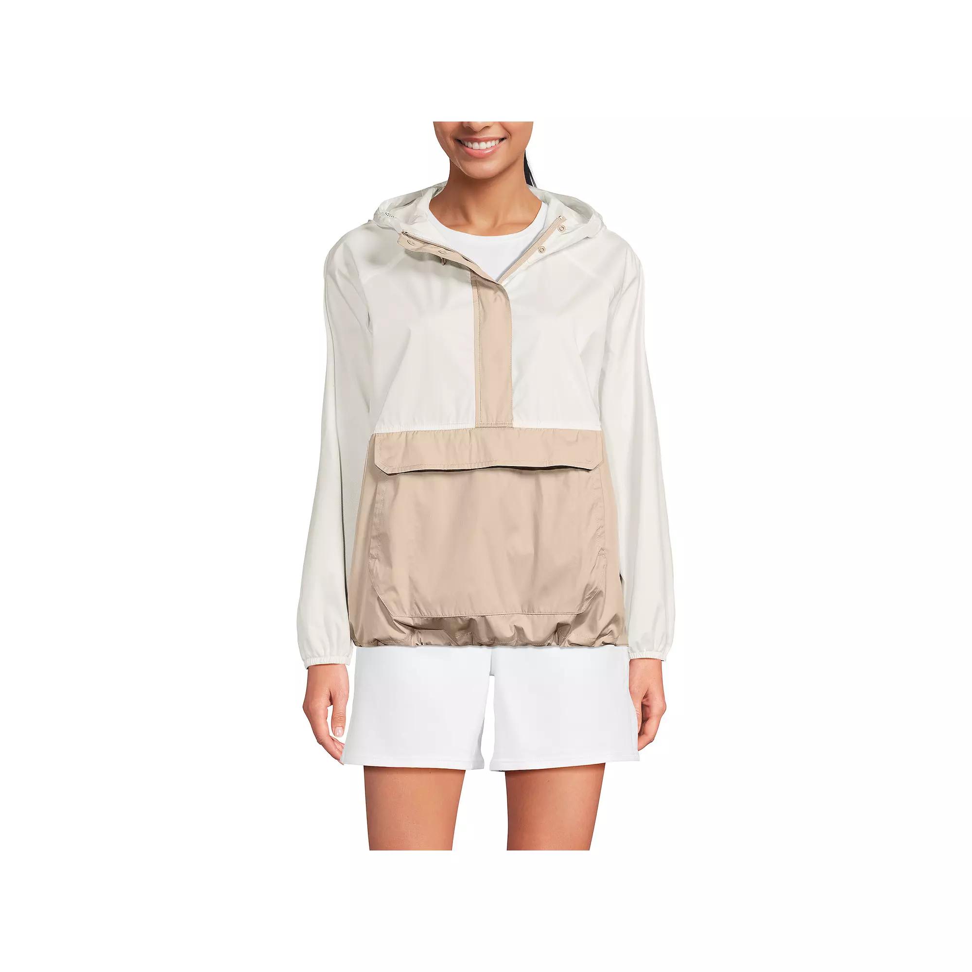 Women's Lands' End Packable Anorak Windbreaker,  Product Image