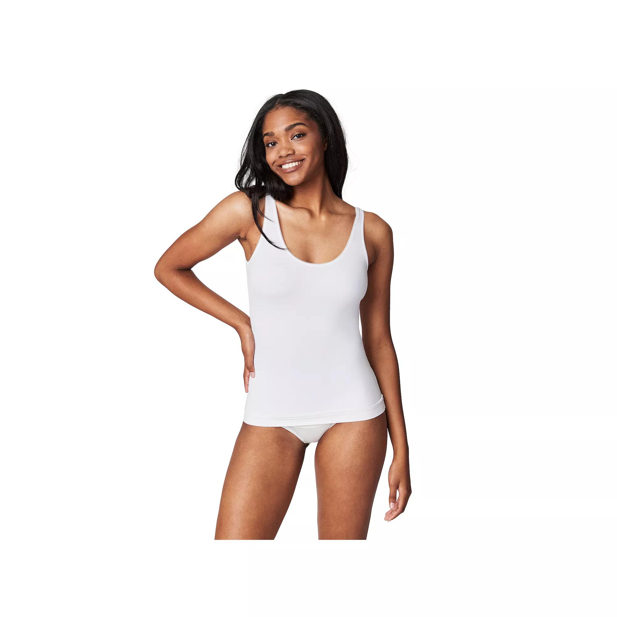 RED HOT by SPANX® Women's Light Control Shapewear Primers Tank Top 10163R, Size: Medium, White Product Image