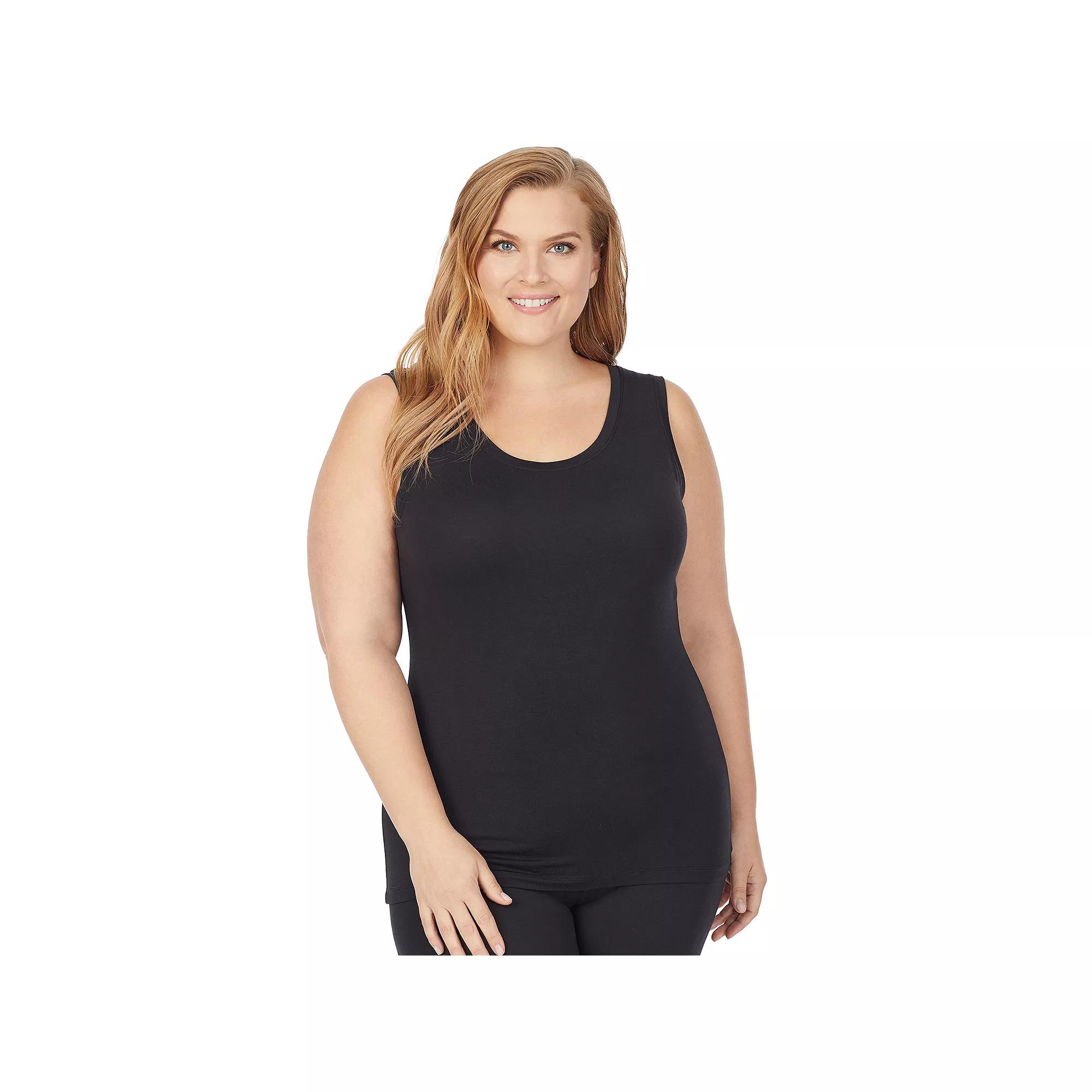 Plus Size Cuddl Duds Soft Wear with Stretch Reversible Tank Top, Womens Product Image