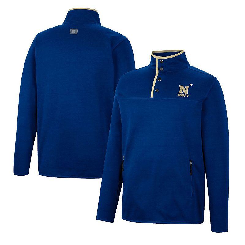 Men's Colosseum Navy Navy Midshipmen Rebound Quarter-Snap Jacket, Size: Large, Blue Product Image