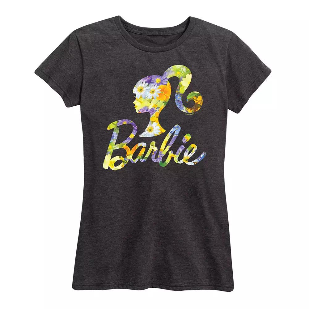 Women's Barbie® Logo Shamrock Pattern Graphic Tee,  Product Image