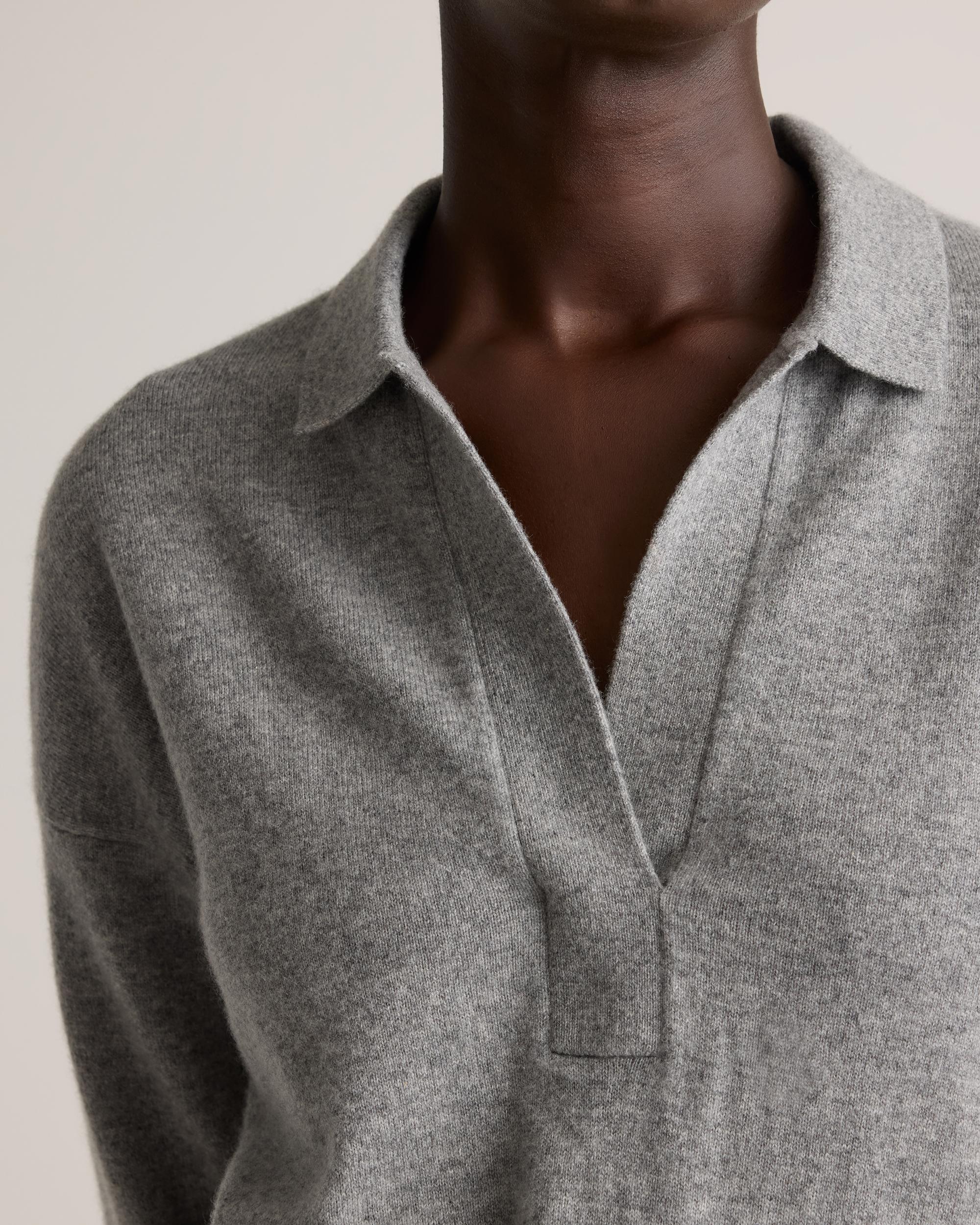 Quince | Women's Mongolian Cashmere Polo Sweater Product Image