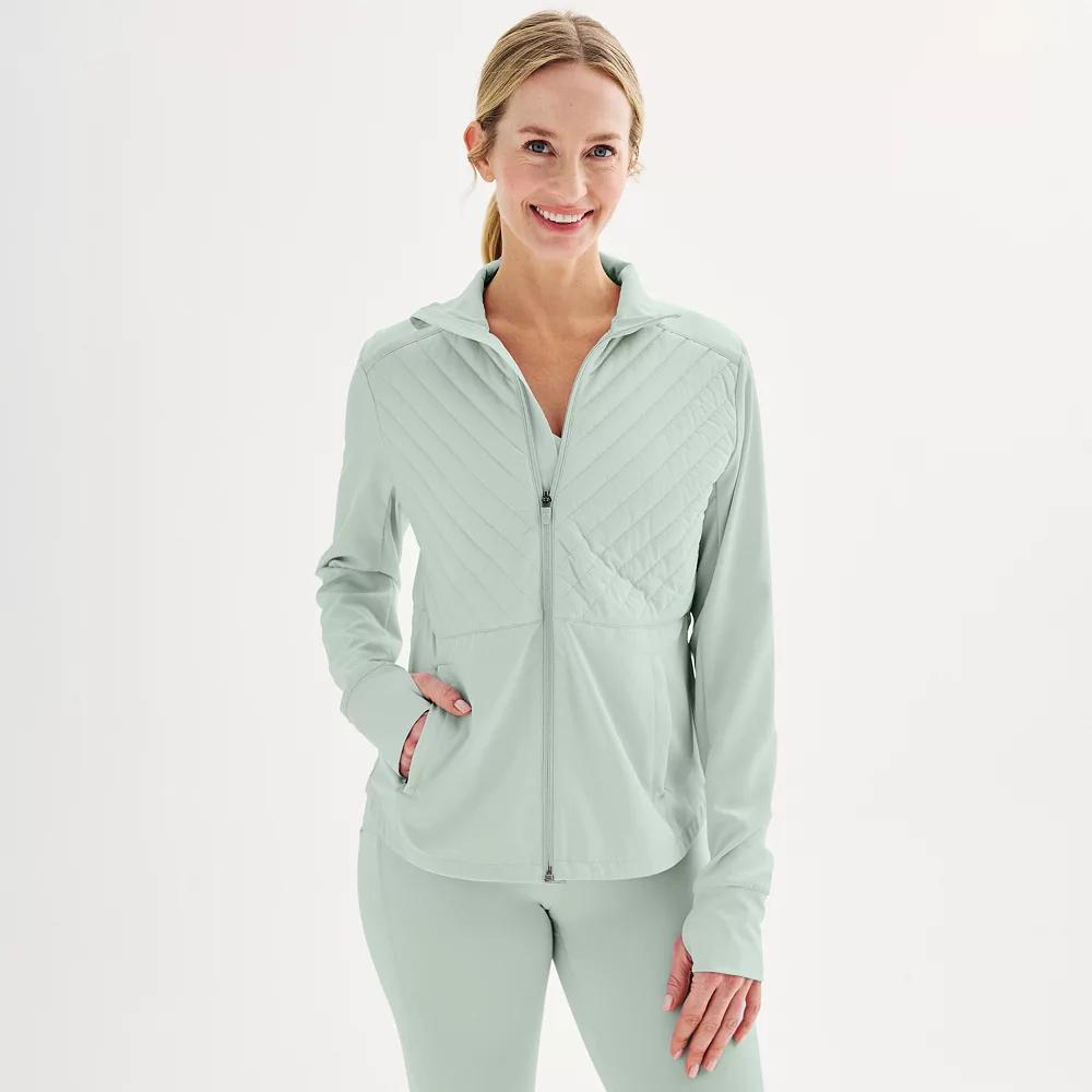 Women's Tek Gear® Woven Mixed Media Jacket, Size: Large, Ostego Bay Product Image