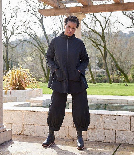 Bryn Walker Wyatt Memory Crunch Wide-Leg Pull-On Cropped Pants Product Image