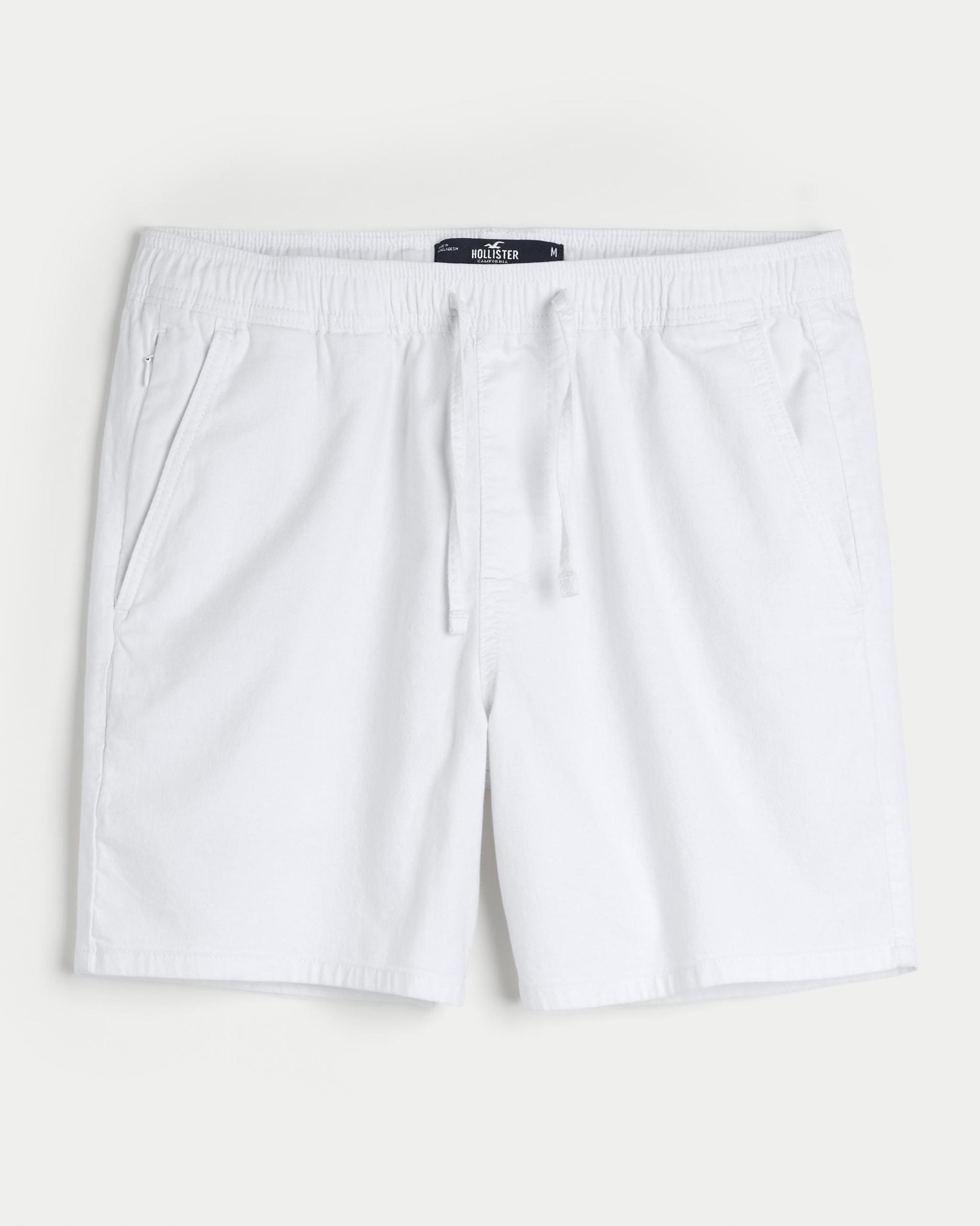 Linen-Blend Pull-On Shorts 7" Product Image
