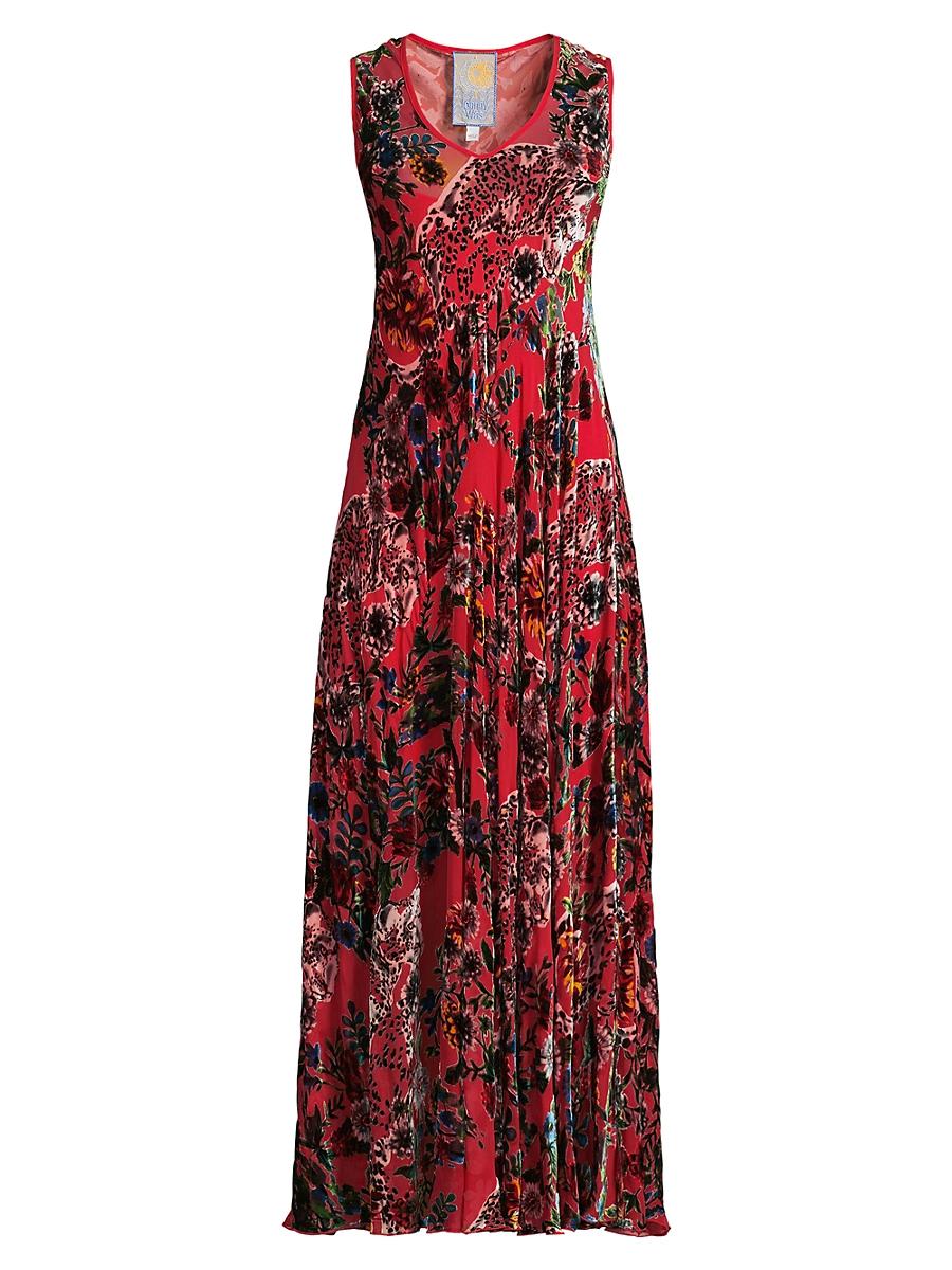 Womens Bias Bobcat Forest Sleeveless Dress Product Image