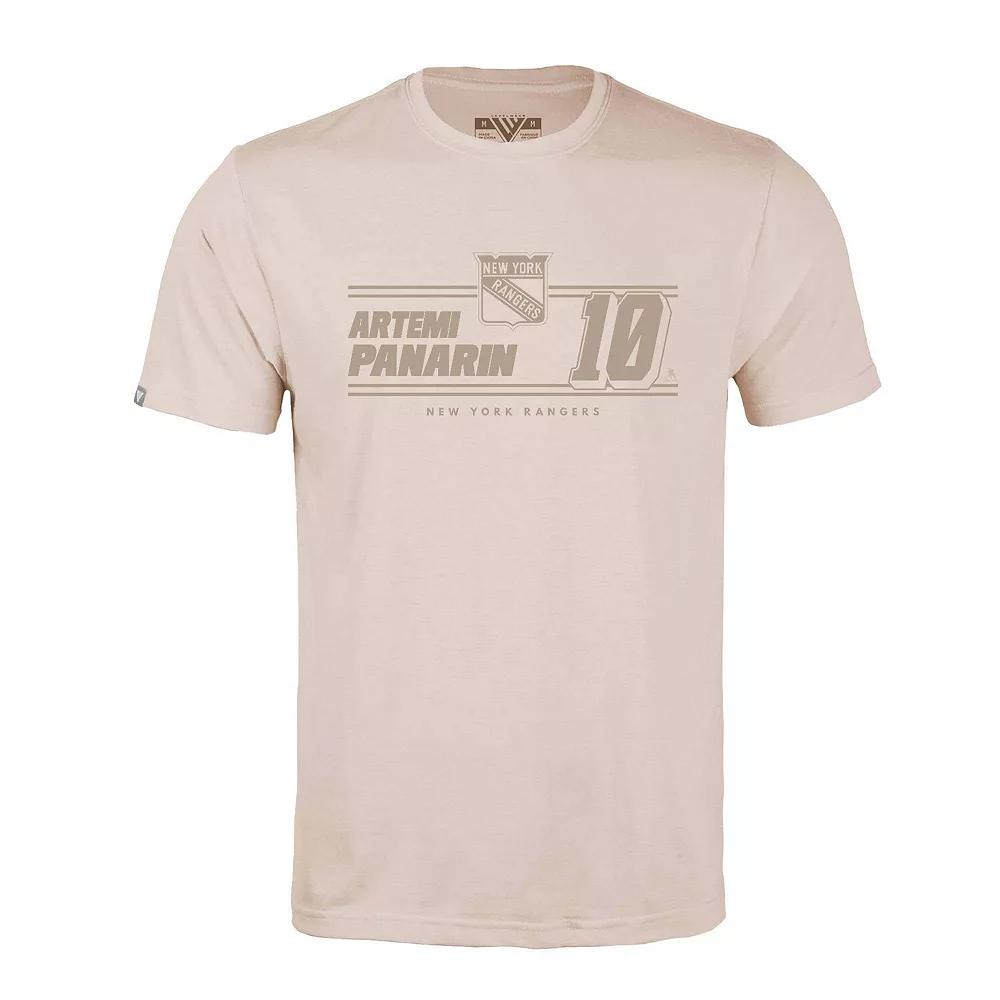 Men's Levelwear Artemi Panarin Khaki New York Rangers Richmond Mileage Name & Number T-Shirt,  Product Image