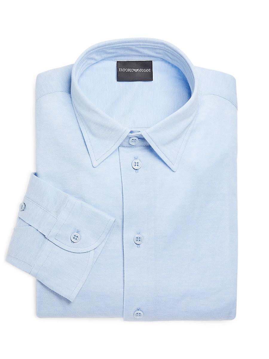 Men's Pique Jersey Micro-Dot Sport Shirt Product Image