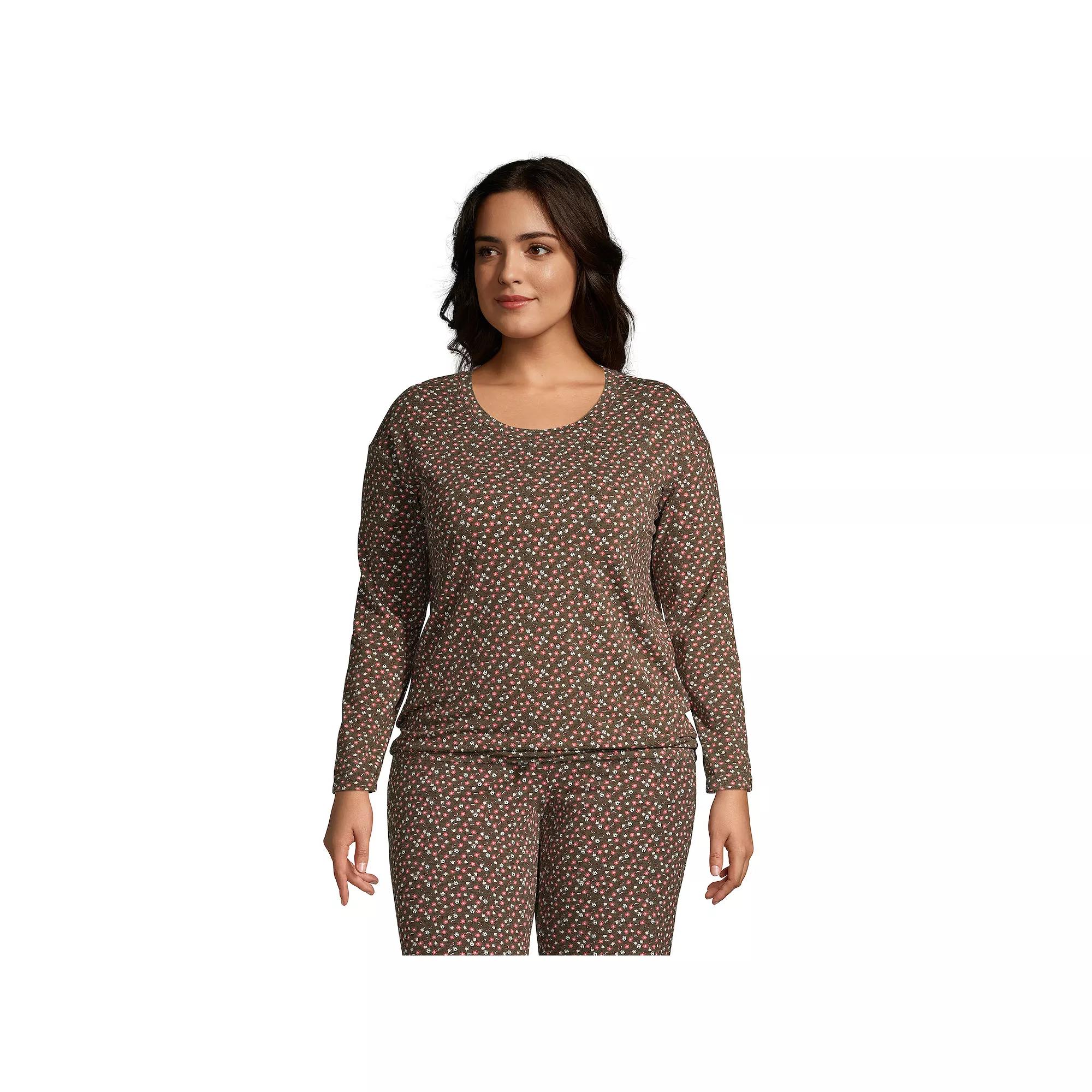 Women's Lands' End Long Sleeve Pajama Top,  Product Image