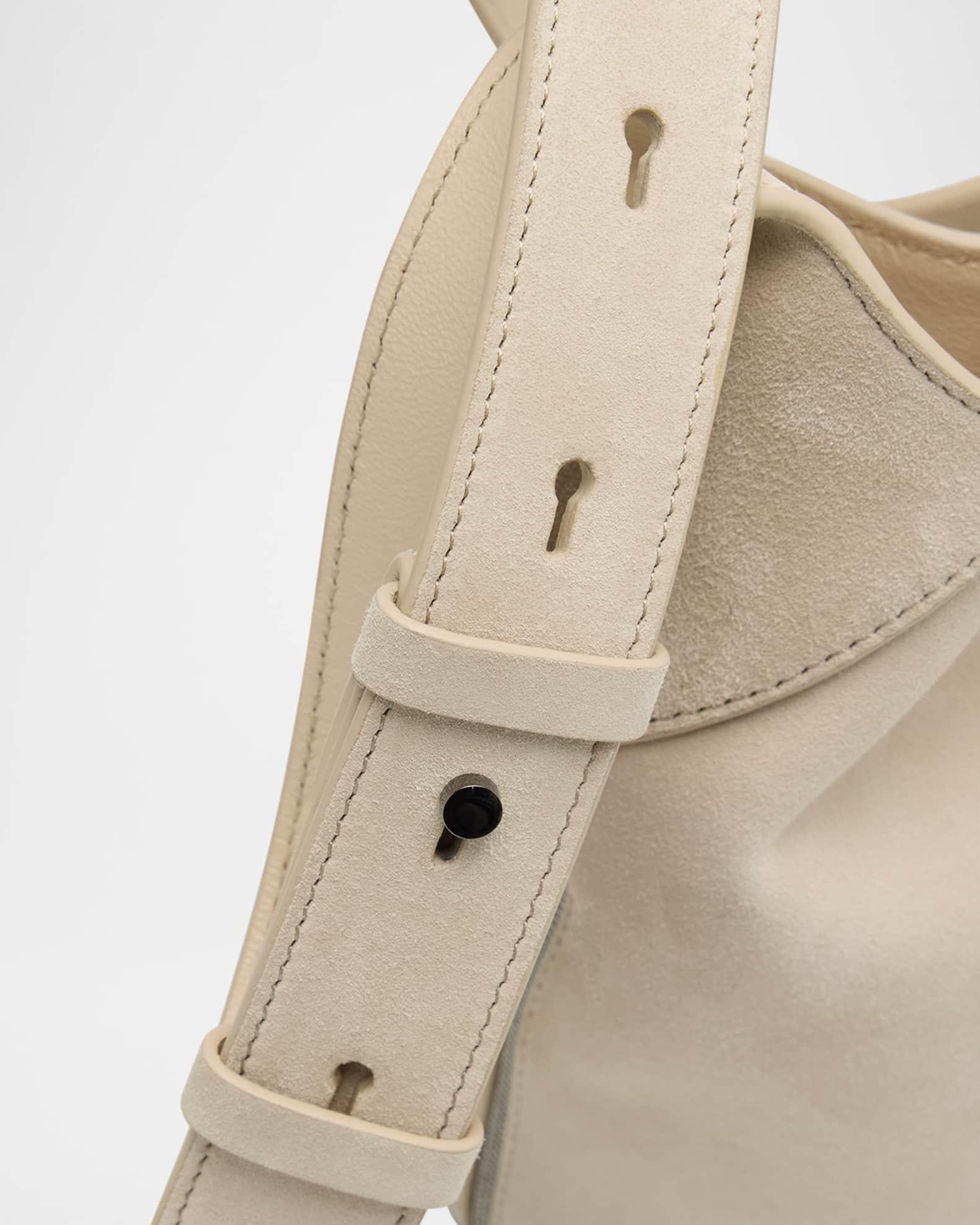 Structured Small Suede Bucket Bag Product Image