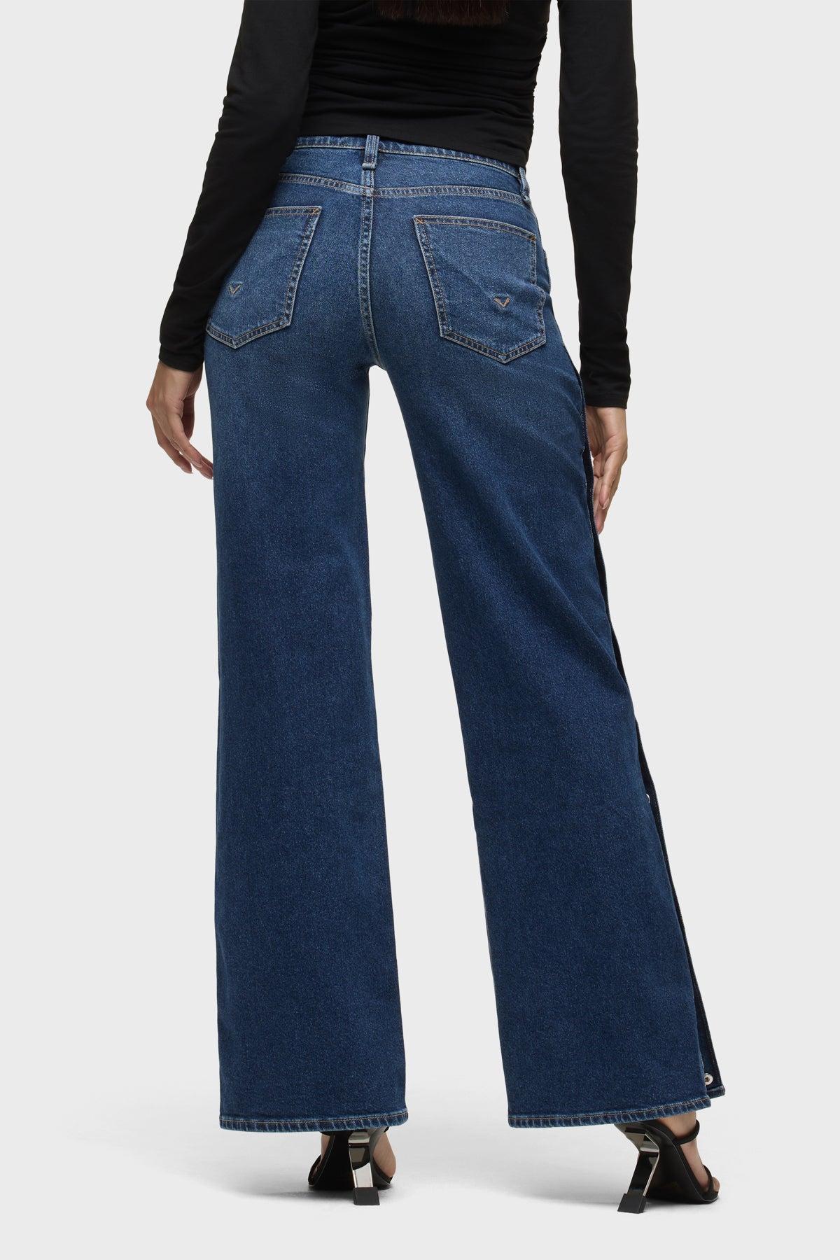 Rosie Side Seam Snaps Wide Leg Female Product Image