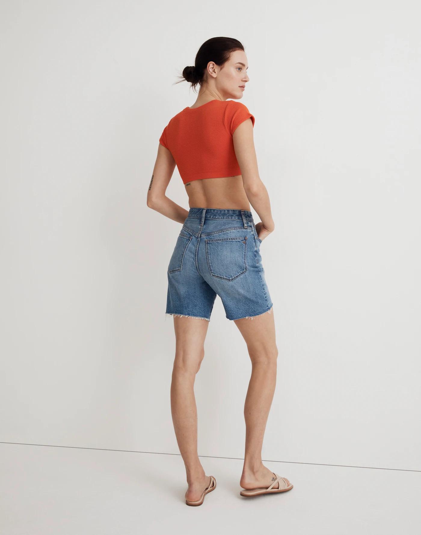 V-Neck Crop Tee Product Image