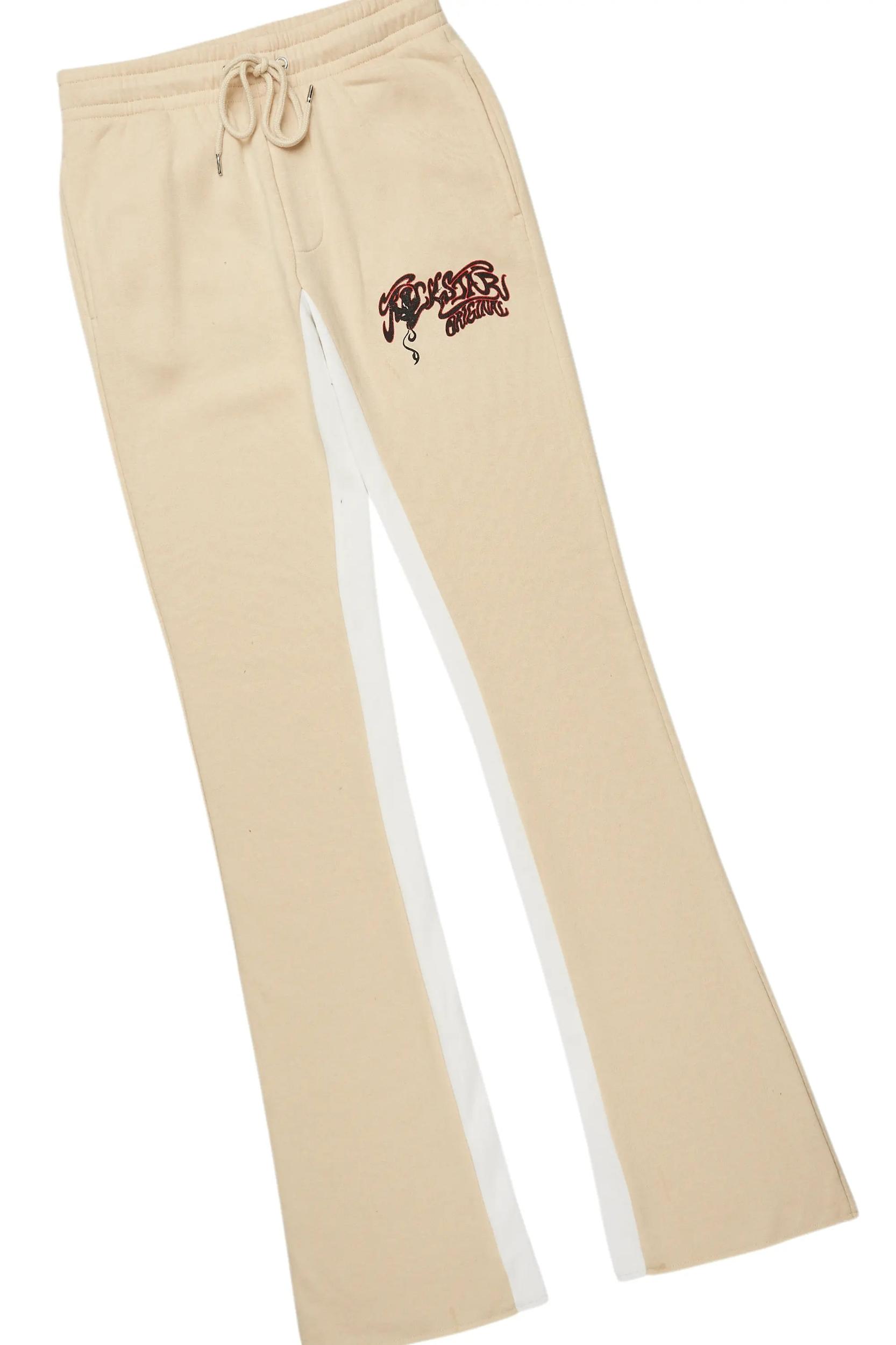 Danby Black/Beige T-Shirt/Baggy Pant Set Male Product Image