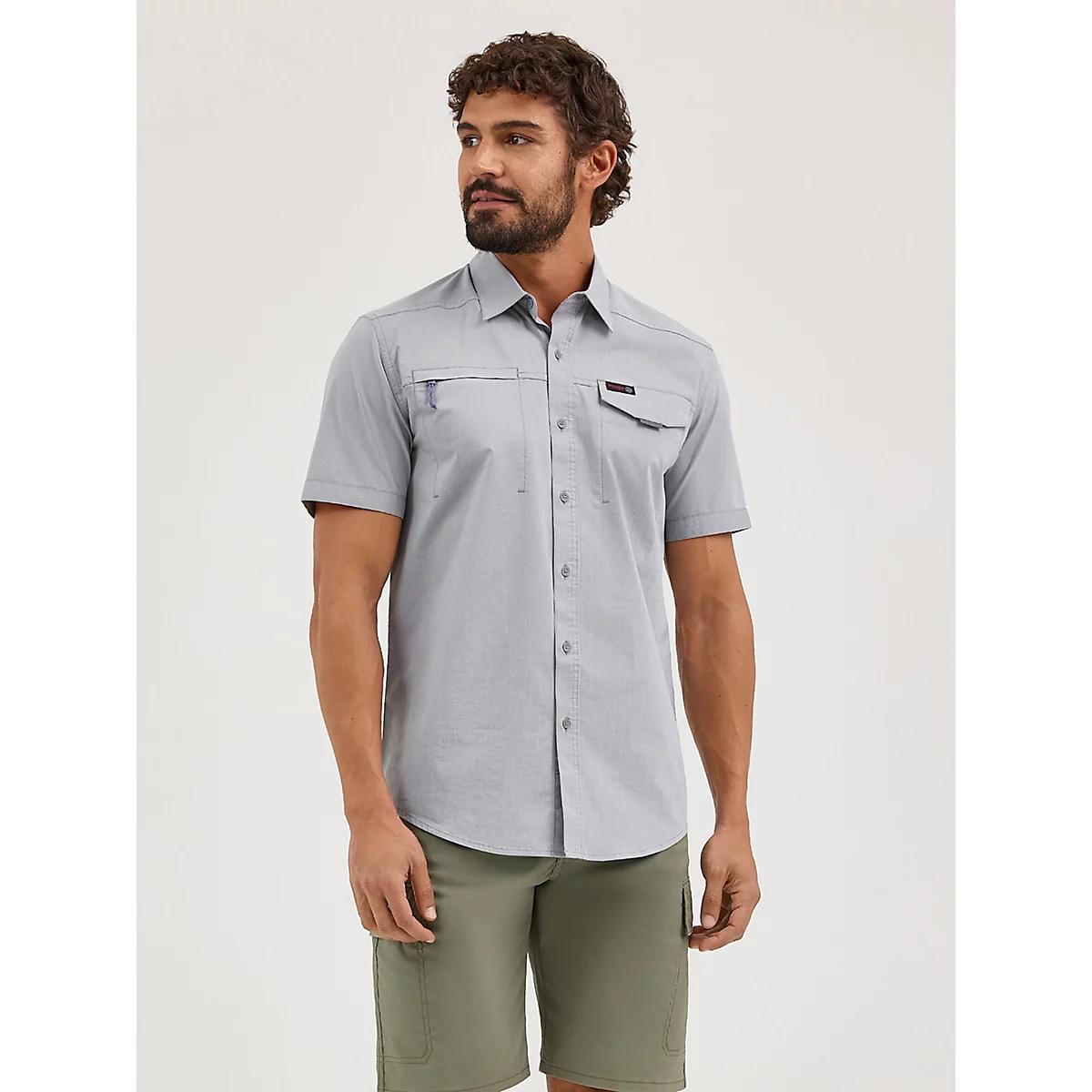 Wrangler ATG™ Men's Cedar Zip Pocket Shirt in Silt Product Image
