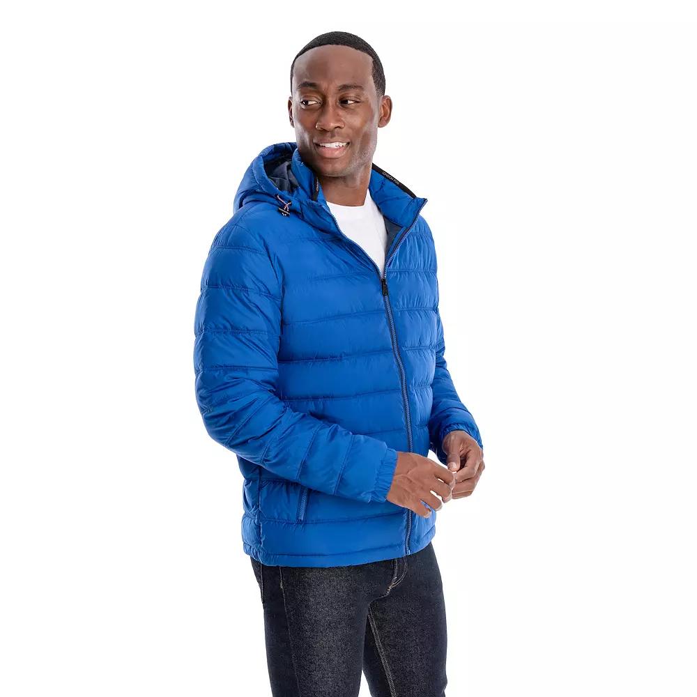 Men's London Fog Hooded Puffer Jacket,  Product Image