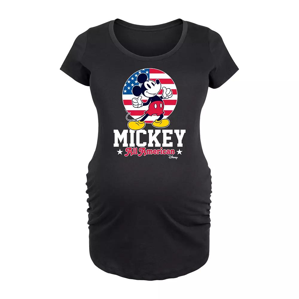 Disney's Mickey Mouse Maternity All American Graphic Tee, Women's,  Product Image