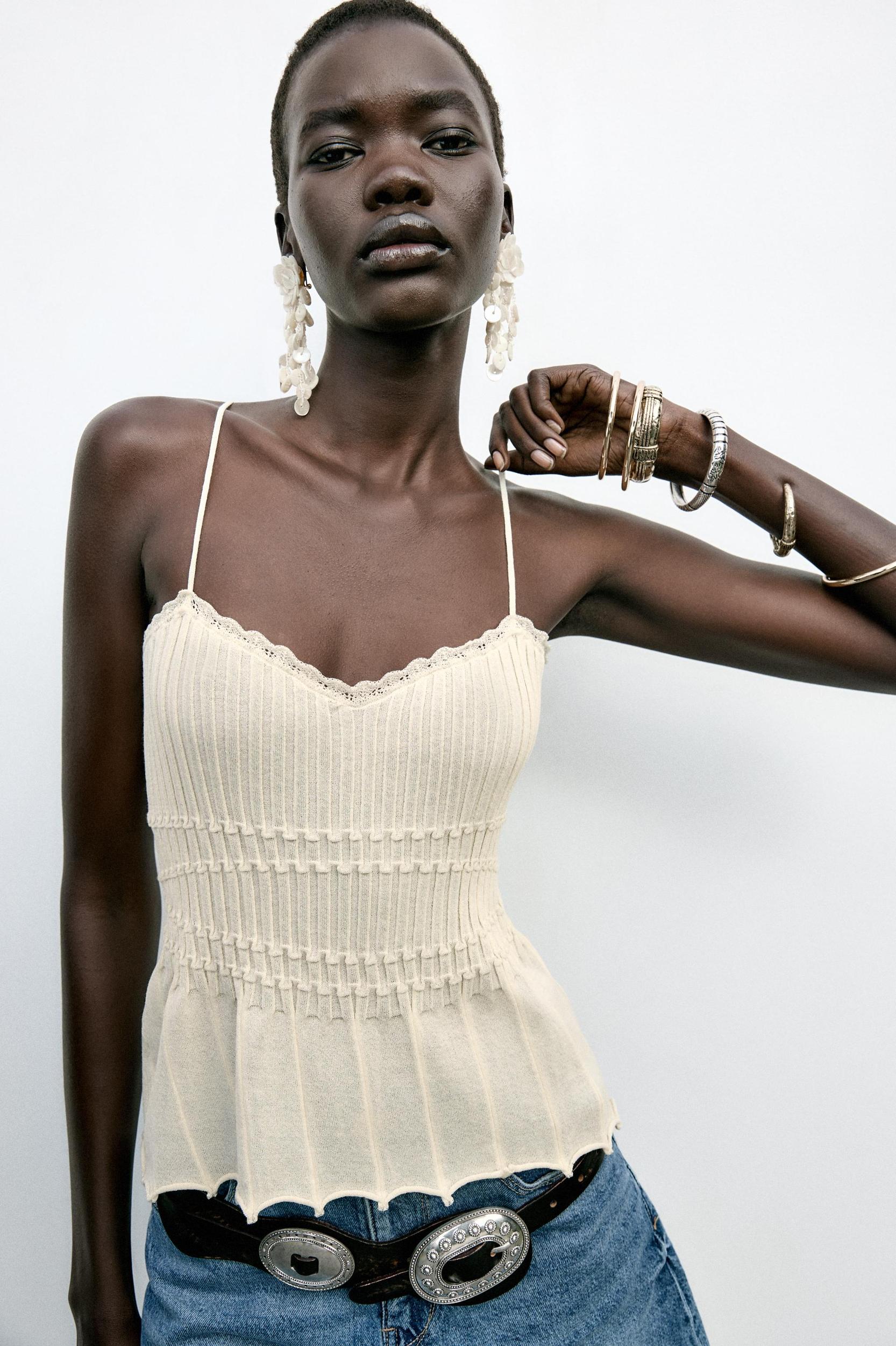 RIBBED KNIT TOP Product Image