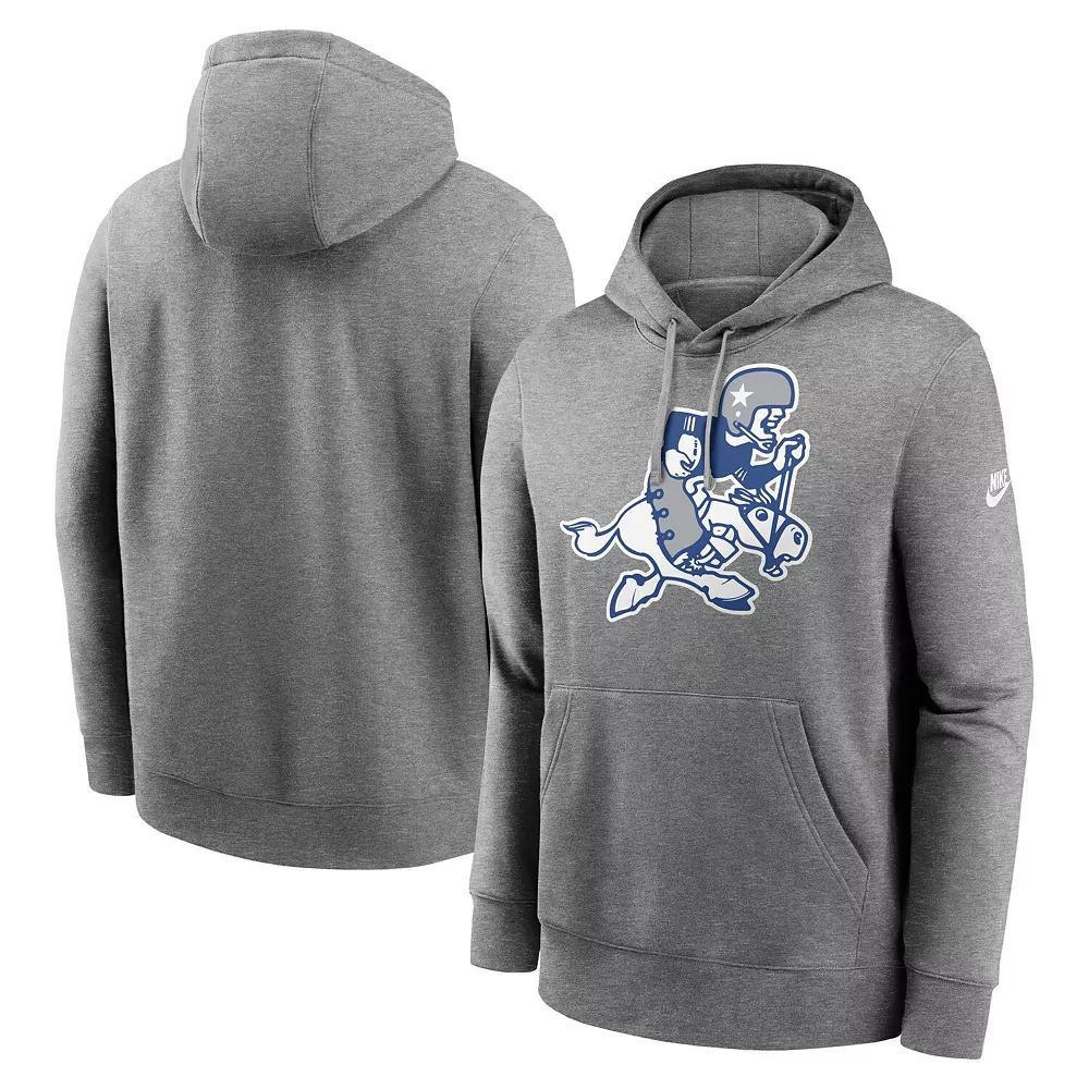 Men's Nike Heather Charcoal Dallas Cowboys Rewind Retro Joe Club Pullover Hoodie,  Product Image