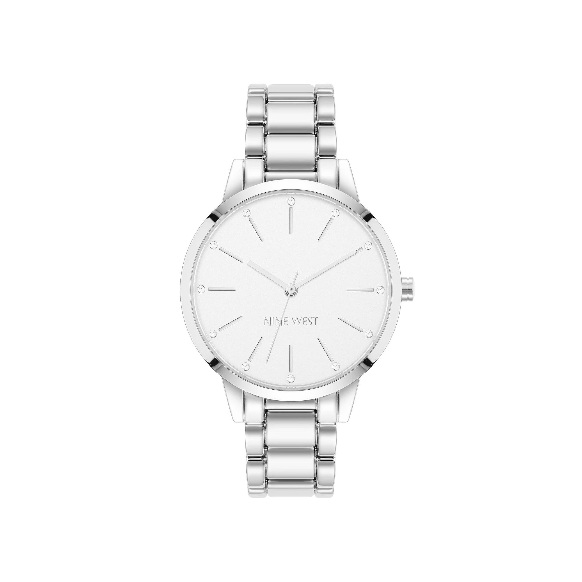 Nine West Women's Polished Bracelet Watch, Size: 36MM, Silver Product Image
