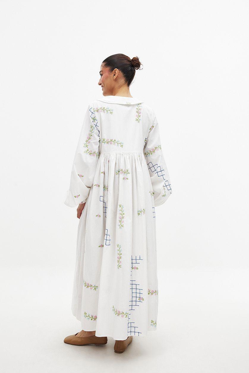 Embroidery Maxi Dress Product Image
