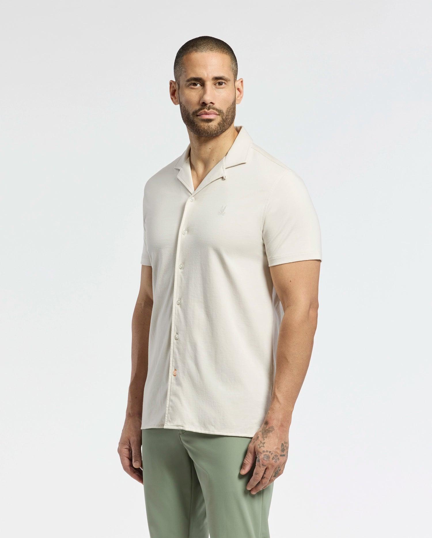 MENS BRYAN CAMP COLLAR SHORT SLEEVE SHIRT - B6Q581F200 Product Image