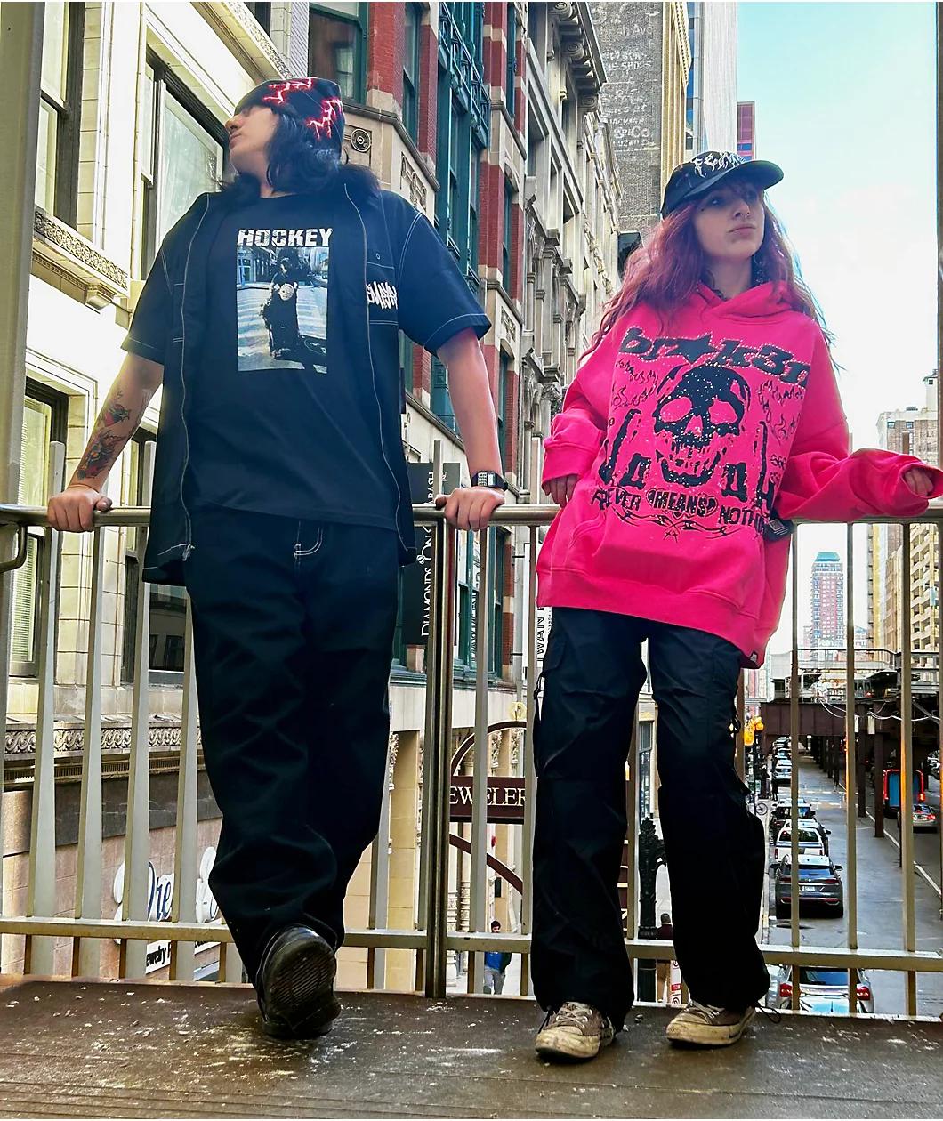 Broken Promises Faceless Pink Rhinestone Hoodie Product Image