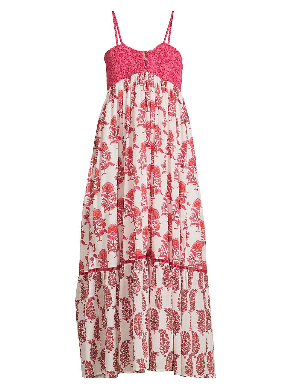 Womens Guinea Floral Maxi Dress Product Image