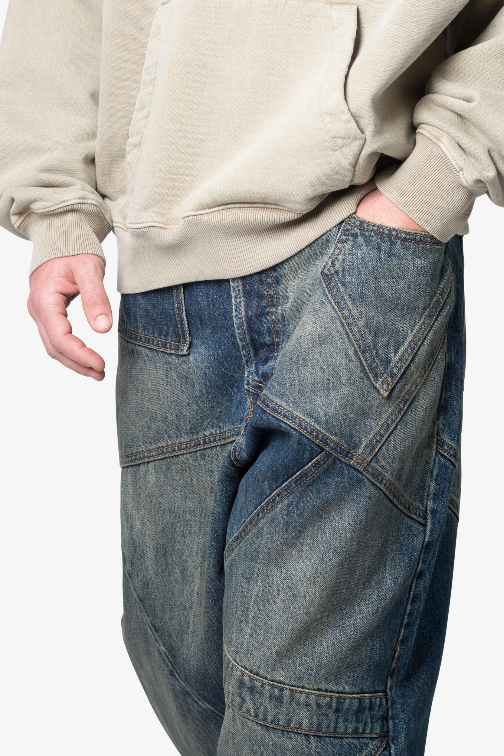 Ultra Baggy Upcycled Denim - Blue Product Image