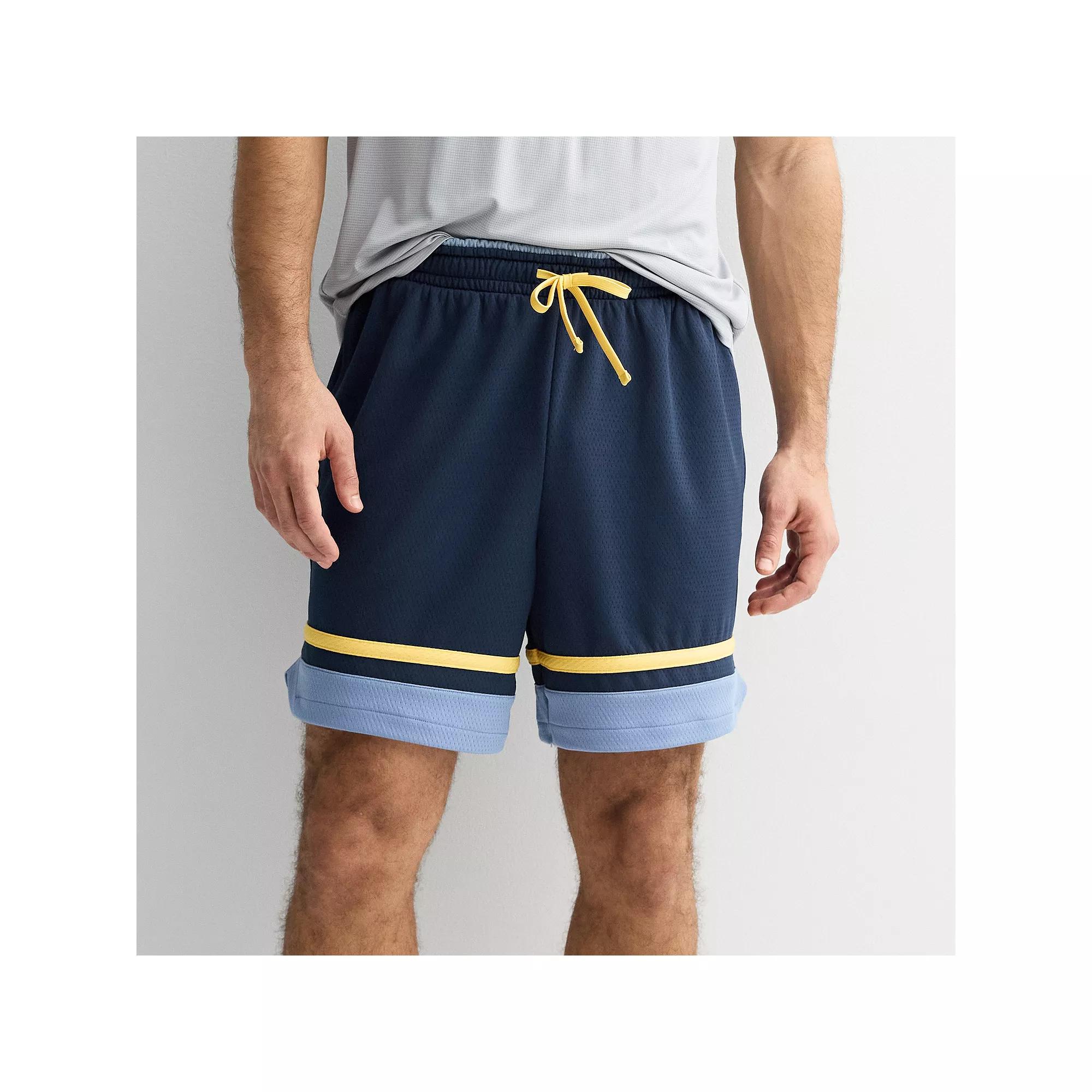 Men's Tek Gear® Retro 8 in. Basketball Shorts, Size: Medium, Blue Beauty Product Image