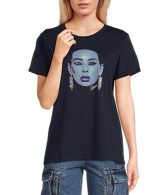 Guess Short Sleeve Sometimes Easy Graphic T-Shirt Product Image