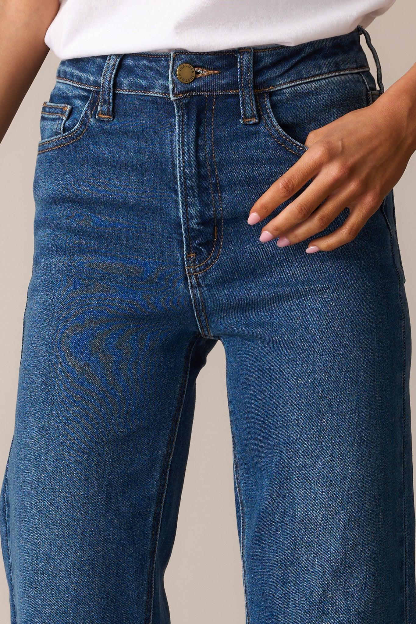 Always First Dark Wash Wide Leg Jeans Product Image