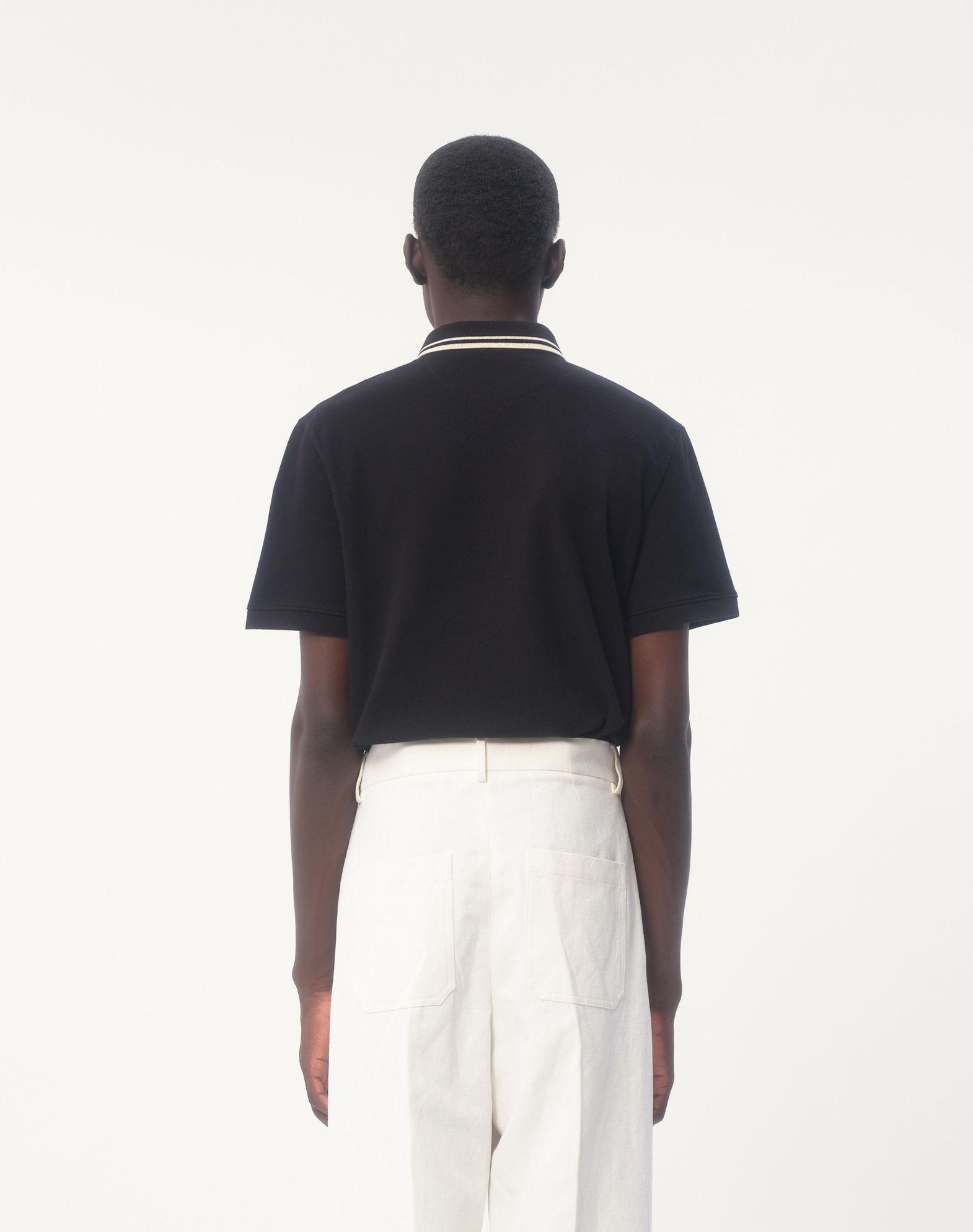 Cotton Piqué Polo Shirt With Vlogo Patch Product Image