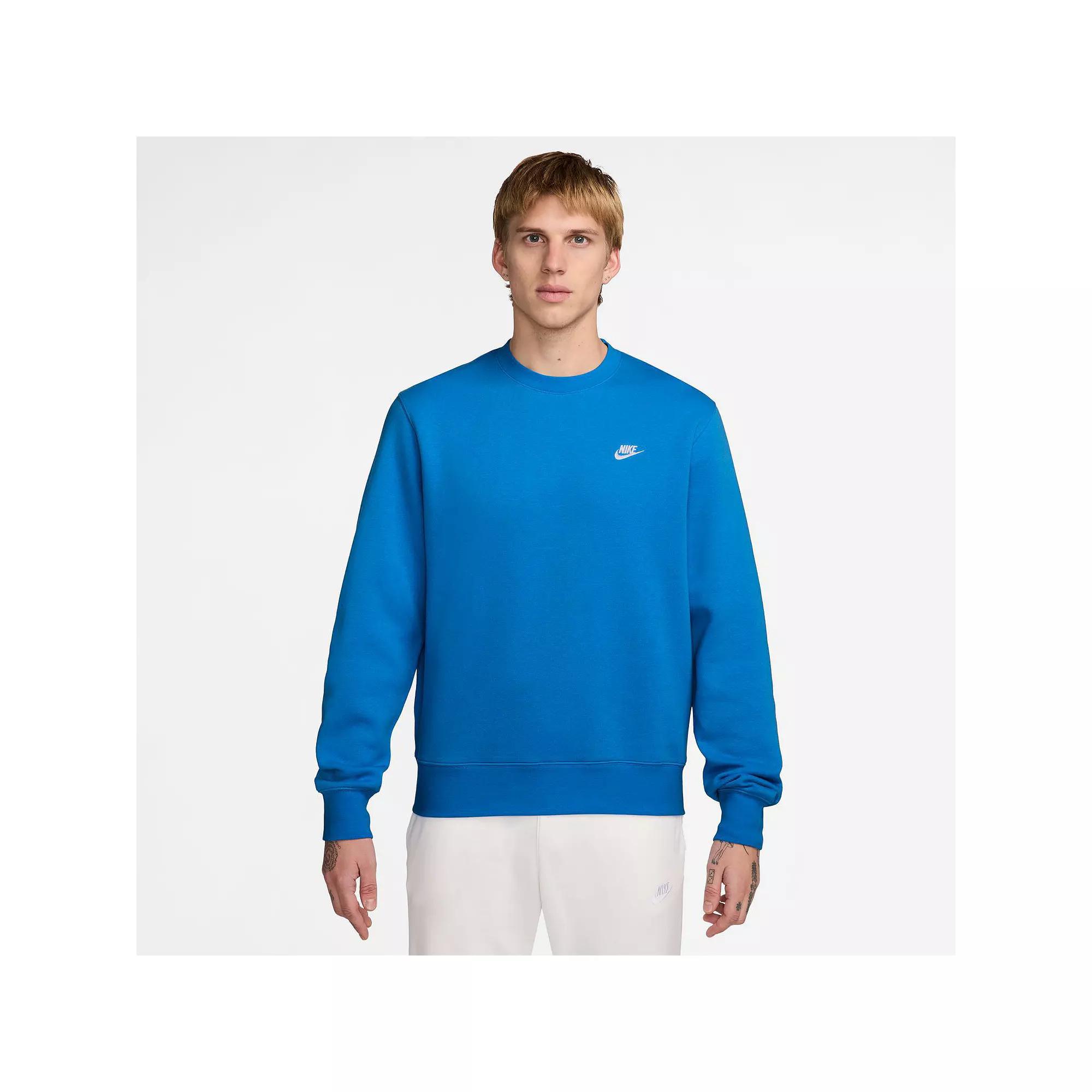 Big & Tall Nike Club Fleece Crewneck Sweatshirt, Men's,  Product Image