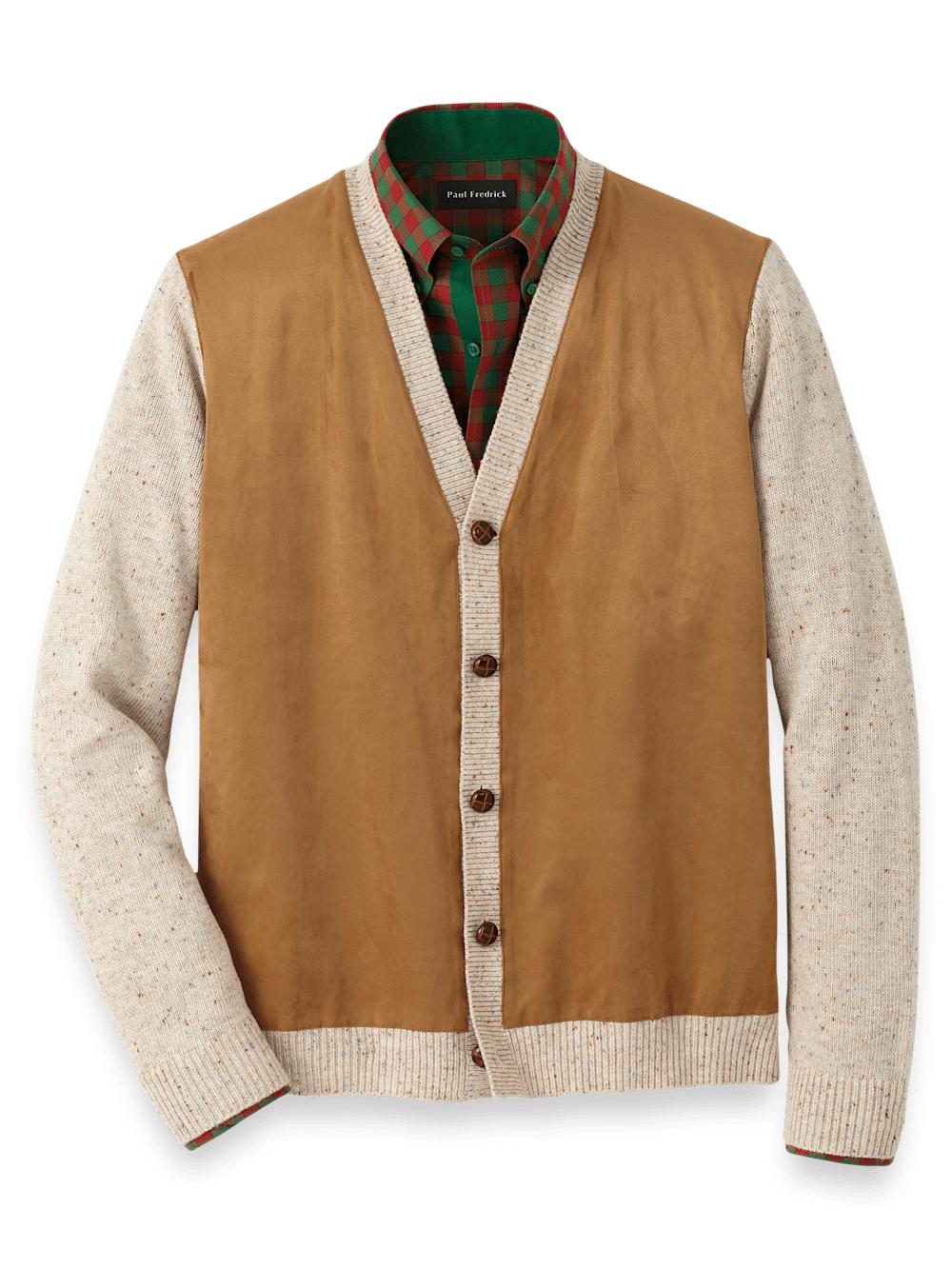 Donegal Button Front Cardigan Sweater - Ivory Product Image