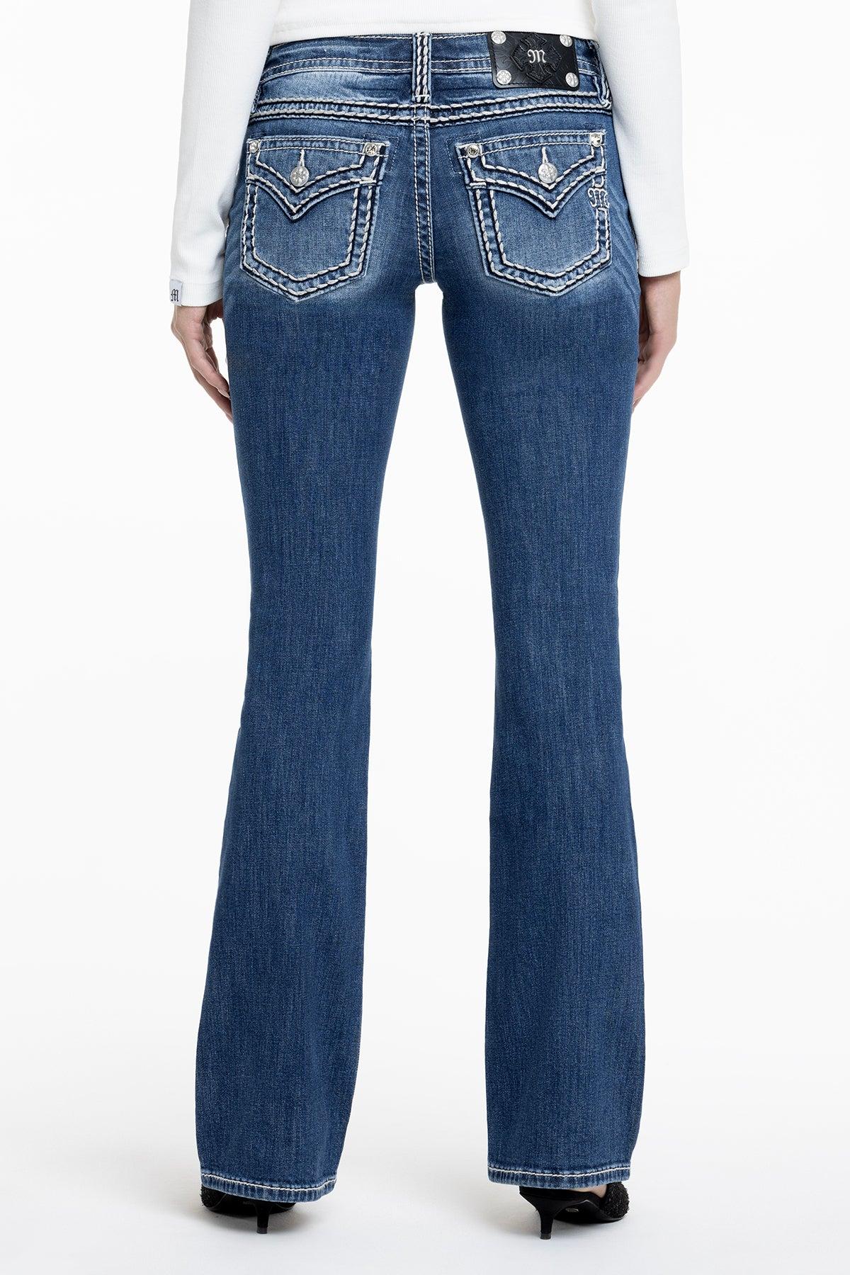 Cleo Stitched Bootcut Jeans Product Image