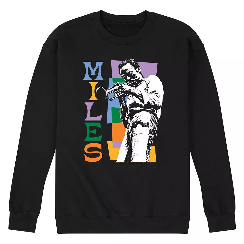 Men's Miles Davis Color Block Sweatshirt,  Product Image