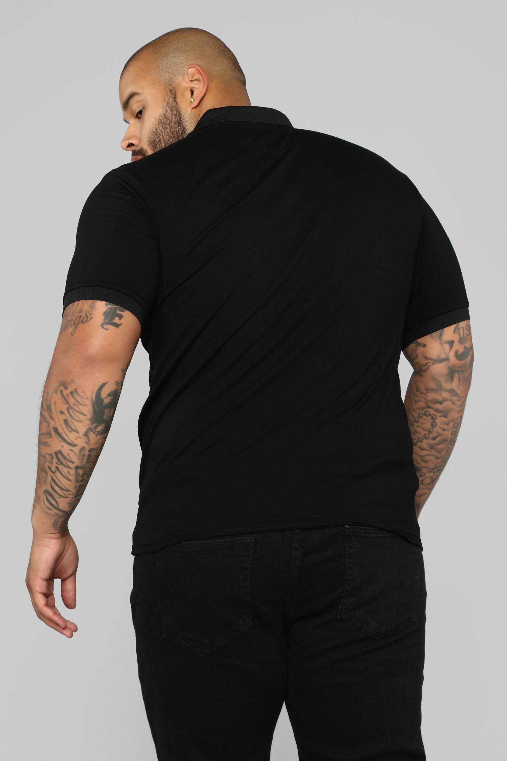 Breezy Short Sleeve Polo - Black Product Image