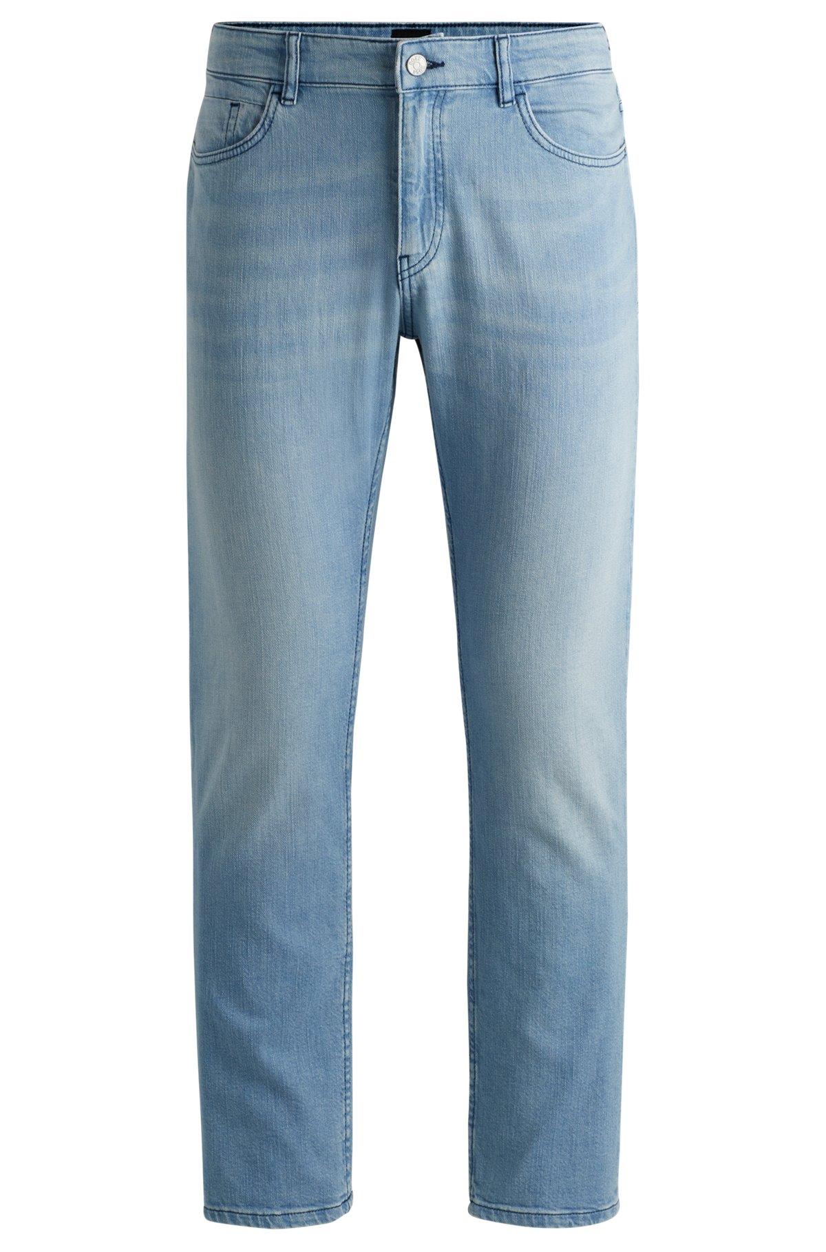 Slim-fit jeans in blue mechanical-stretch denim Product Image