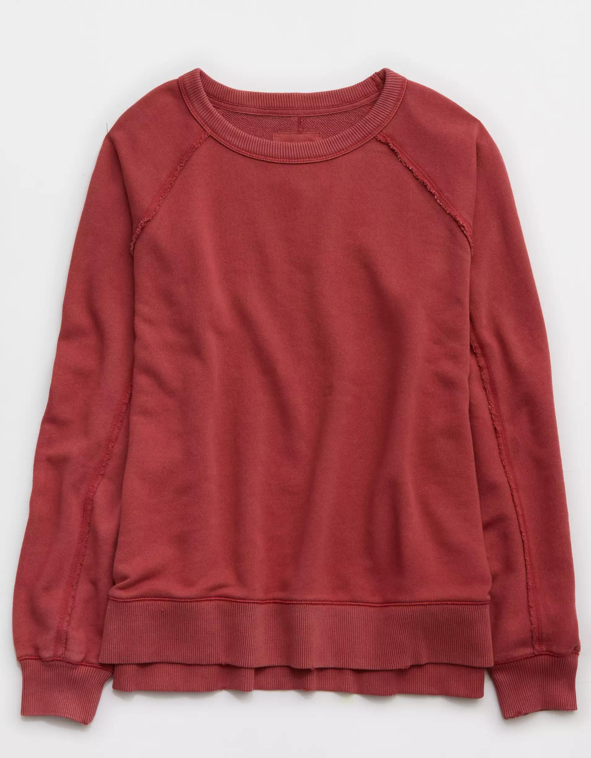 Aerie East West Crew Sweatshirt Product Image