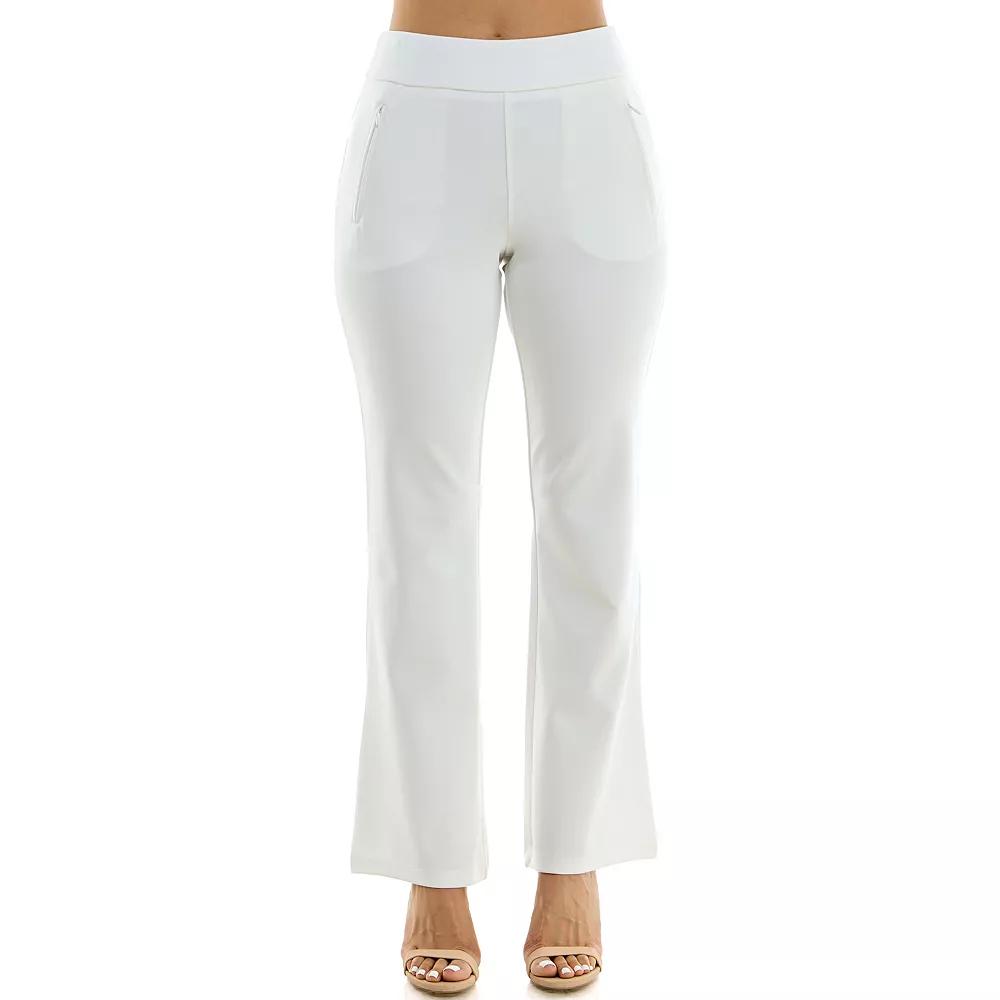 Women's Nina Leonard Classic Bell Bottom Pants,  Product Image