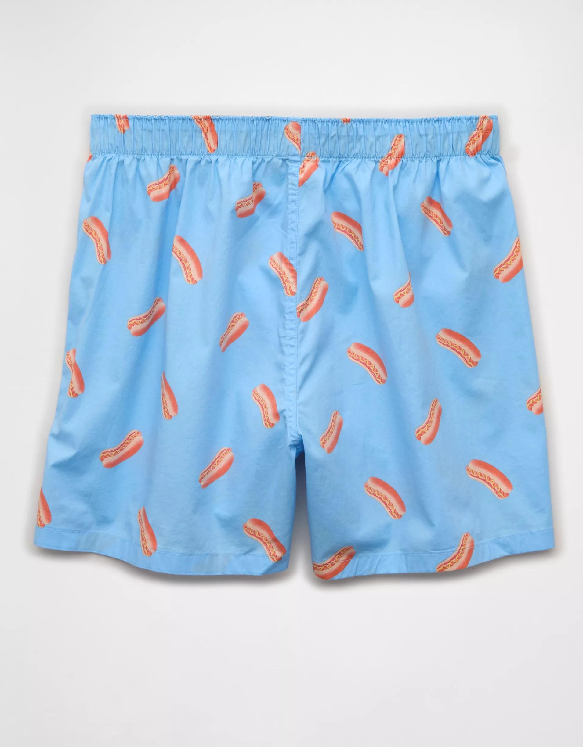 AEO Men's Hot Dogs Poplin Boxer Short Product Image