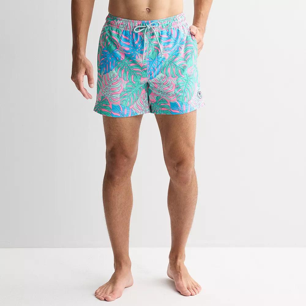 Men's Trinity Coast 5" Sportliner Swim Trunks, Size: XL 5 INCH, Pink Product Image