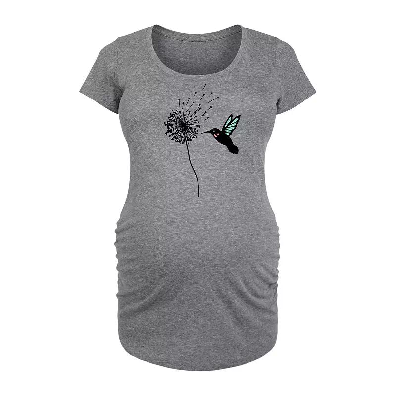 Maternity Hummingbird And Dandelion Graphic Tee, Women's,  Product Image