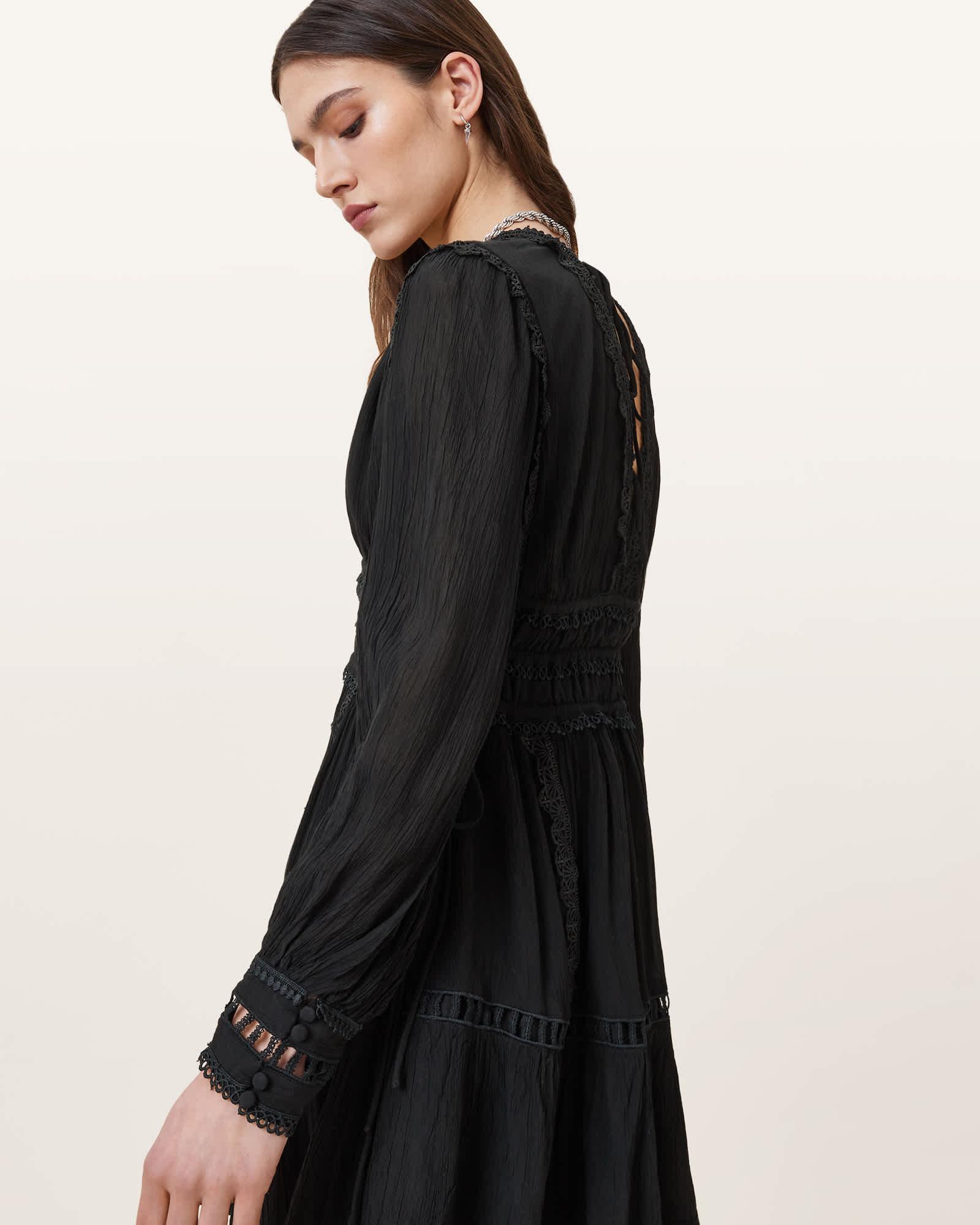 Xanthe Lace-Trimmed Mini Dress Product Image