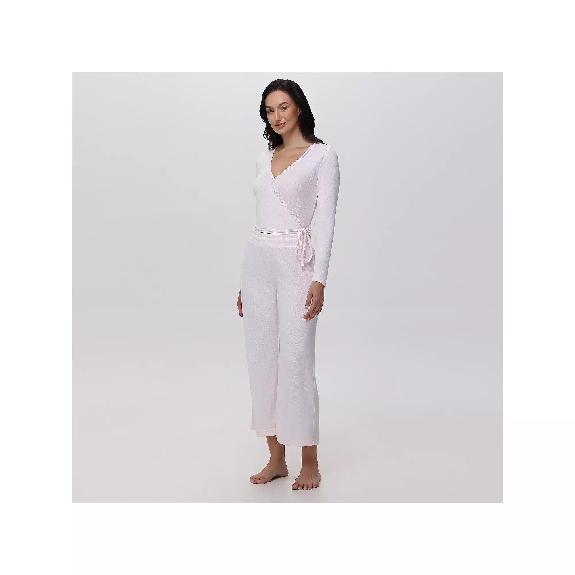 Women's Adyson Parker Ballet Wrap Pajama Top & Pajama Pants Set, Size: Small, Ballet Pink Product Image