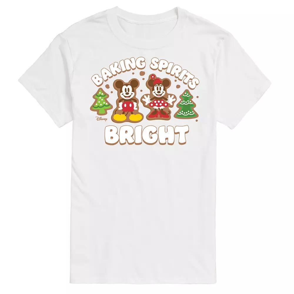 Disney's Mickey & Minnie Mouse Men's Baking Spirits Bright Graphic Tee,  Product Image