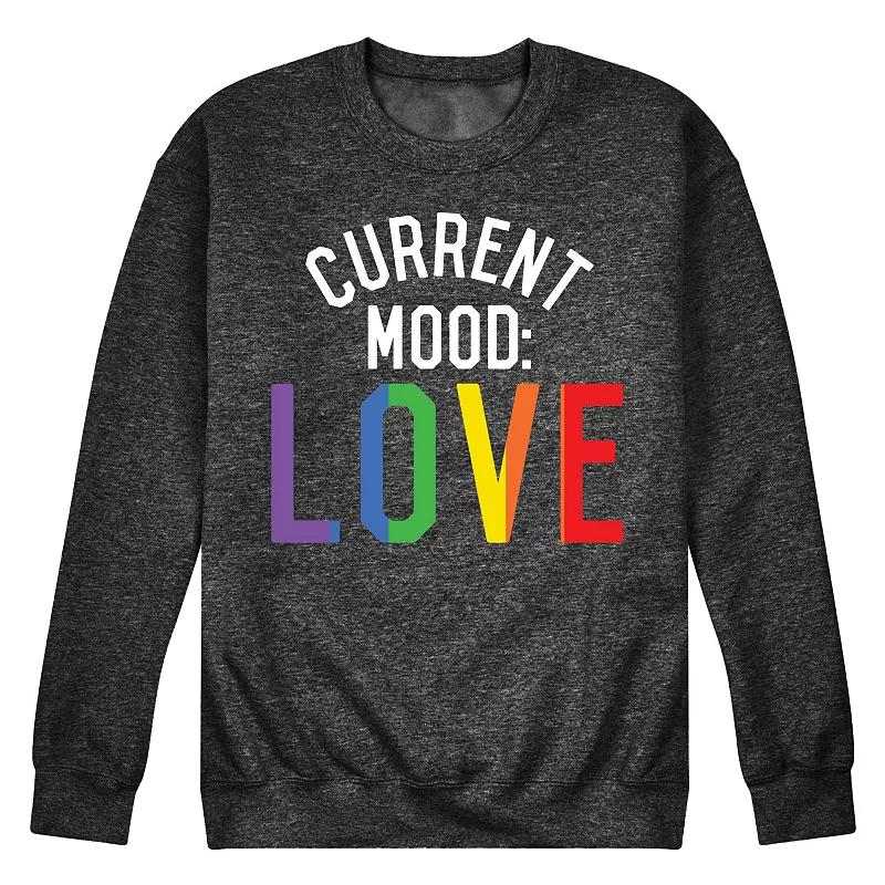 Men's Current Mood Love Fleece Sweatshirt,  Product Image