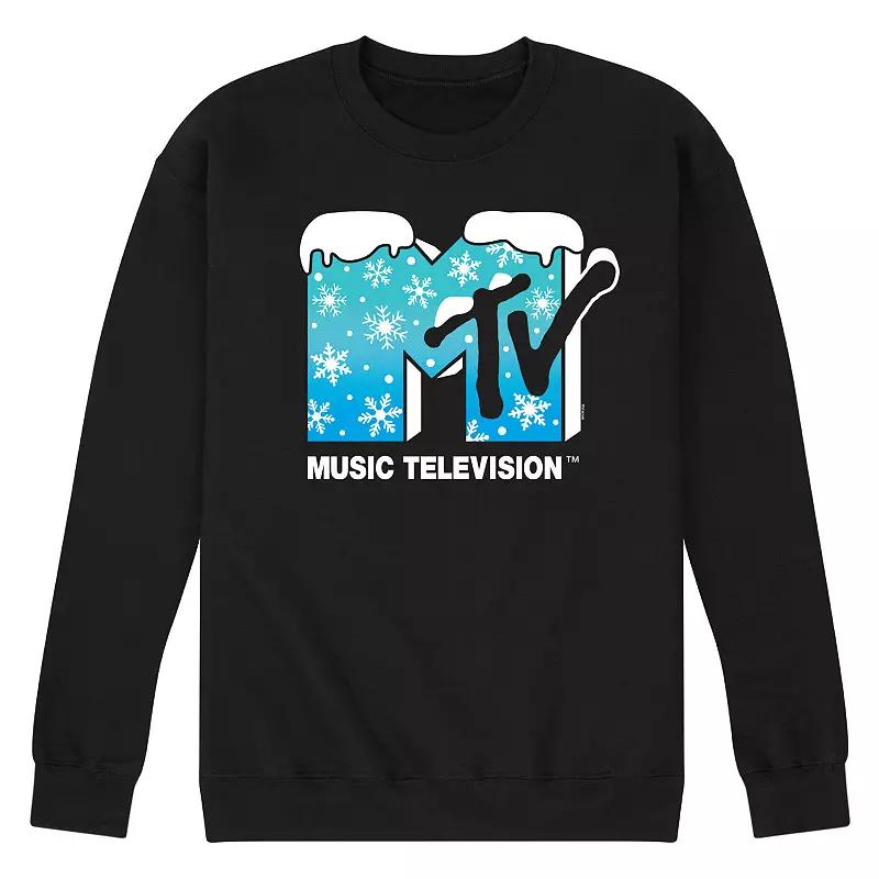 Men's MTV Snowflakes Logo Fleece Sweatshirt,  Product Image