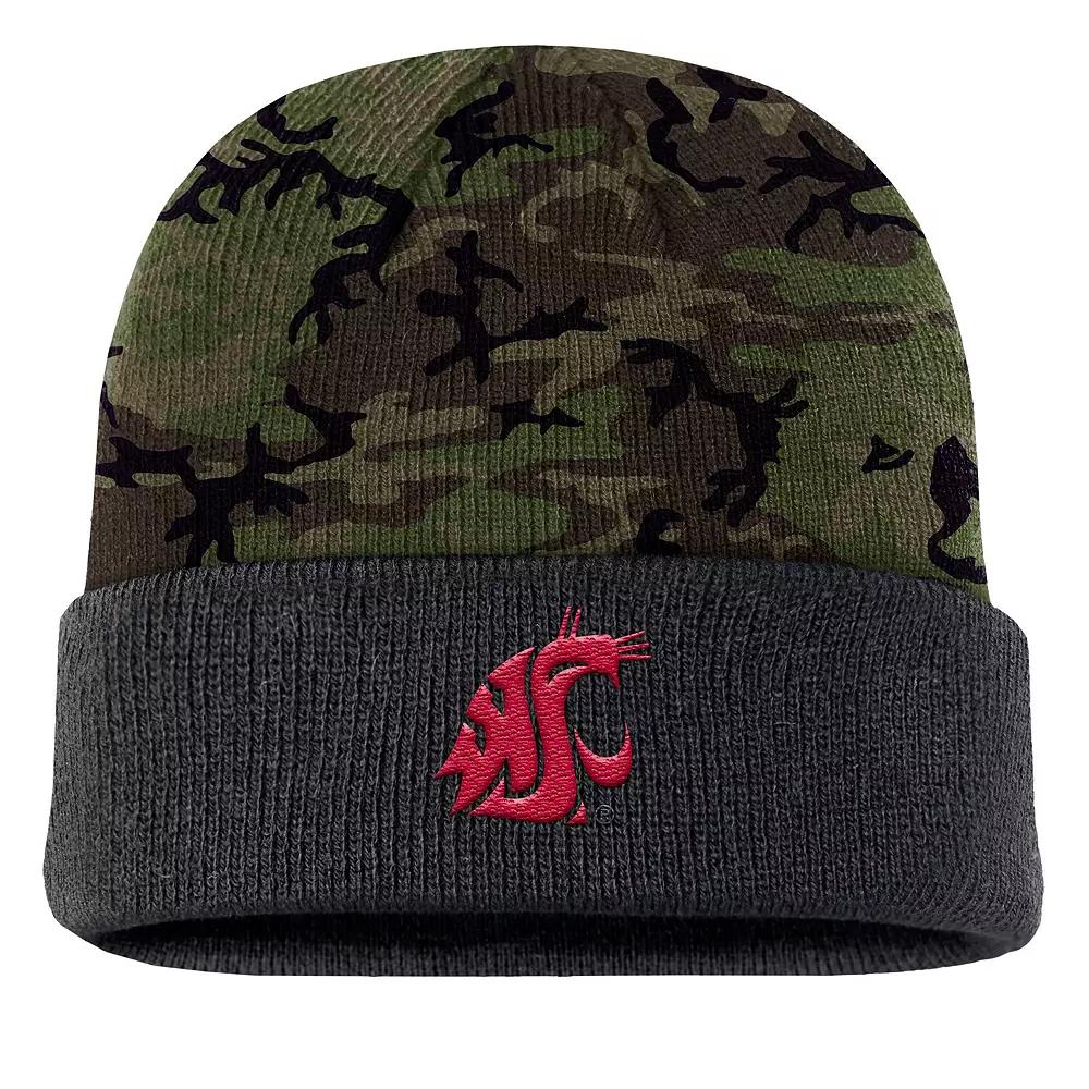 Men's Nike  Camo Iowa State Cyclones Military Appreciation Cuffed Knit Hat, Green Product Image